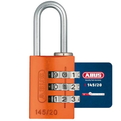 Imagen de Abus M14223 Candado aluminio con combinacion 145 naranja