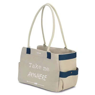 Imagen de Beeztees K&amp;Bz Bolso Transporte Flore Beige, 40 X 20 28 Cm 2000 g