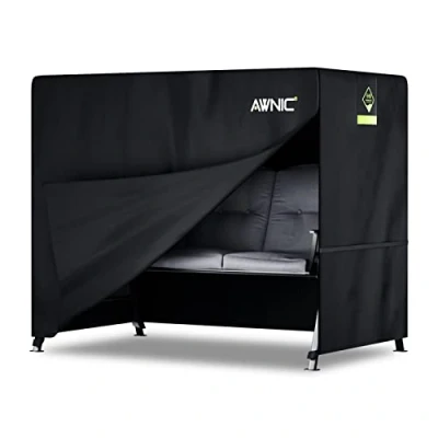 Imagen de AWNIC Funda Columpio Jardin Exterior 3 Plazas Impermeable, Resistente a los Rayos UV y al Desgarro Balancin de 420D Poliéster 210x125x170cm