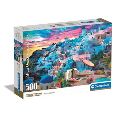 Imagen de Clementoni Collection Greece View Puzzle De 500 Piezas, Rompecabezas Adultos, Entretenimento, 35540, Multicolor