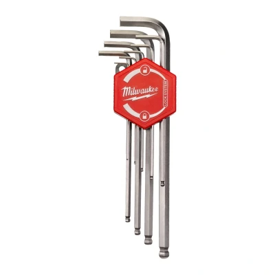 Imagen de MILWAUKEE 4932478621 Juego de atornilladores acodados 1.5, 2, 2.5, 3.0, 4.0, 5.0, 6.0, 8.0, 10.0 Acero cromo vanadio 9