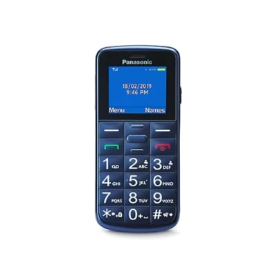Imagen de Panasonic KX TU110EXC Teléfono Móvil Para Personas Mayores, 1.77 Pulgadas (160 x 128), Pantalla y Teclas Grances, Botón SOS, Resistente a Golpes, Linterna, Batería 22h, Azul, 11,4 5,1 1,3 cm