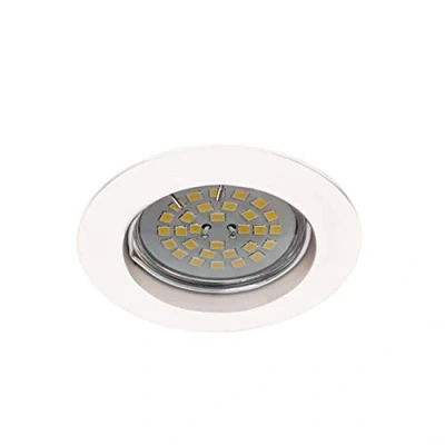 Imagen de wonderlamp W E000024 Basic Foco empotrable redondo fijo, color blanco [Clase de eficiencia energética A+]