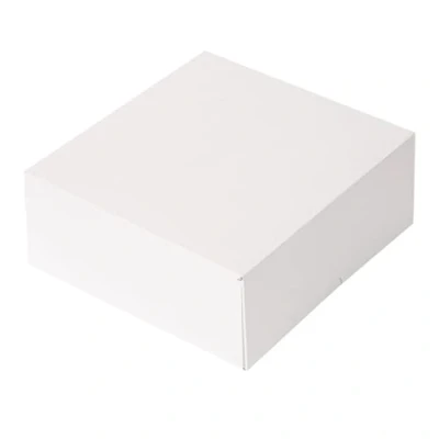Imagen de 50 unidades Cajas Pastelería Sin Ventana &#039;Thepack&#039; 250 G/M2 18X18X7,5 Cm Blanco Cartón Ondulado Nano Micro