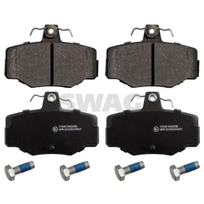 Imagen de SWAG 82 91 6274 juego de pastillas freno Eje trasero excl. contacto avisador desgaste con tornillos NISSAN: Almera II Hatchback