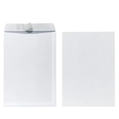 Imagen de Herlitz 10837540, Lote de sobres blancos formato C4 90 g, Blanco, 25 unidades