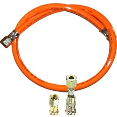 Imagen de &#039;propano Gas de manguera con 1/4 izquierda X 8 mm Anillos Corte unión Estándar (PVC) Diseño texto 2017