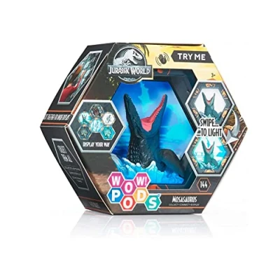 Imagen de WOW! PODS Colección Jurassic World Dominion Mosasaurus Figura Coleccionable con luz y Sensor de Movimiento (Deqube 918JUR102403)