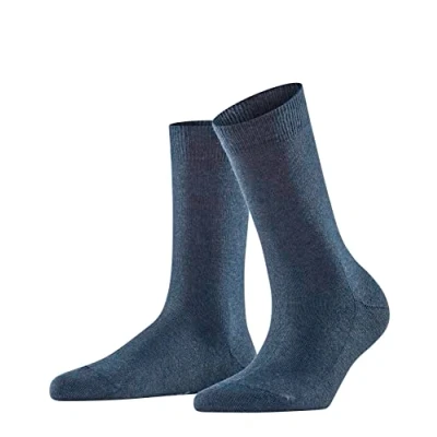 Imagen de FALKE Family W SO algodón sostenible unicolor 1 par, Calcetines Mujer, Azul (Navy Blue 64990), 39 42