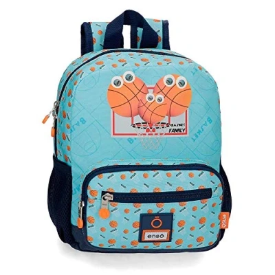 Imagen de Enso Basket Family Mochila Preescolar Adaptable a Carro Azul 23x28x10 cms Poliéster 6.44L