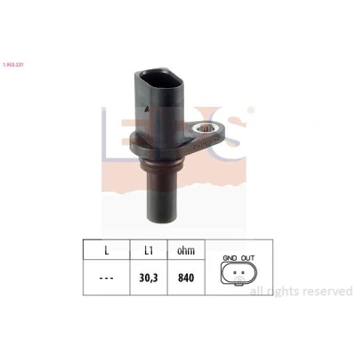 Imagen de EPS 1.953.221 Sensor de revoluciones, caja automática AUDI: A3 Hatchback, VOLKSWAGEN: Golf 4, SEAT: Toledo 2 Limousine
