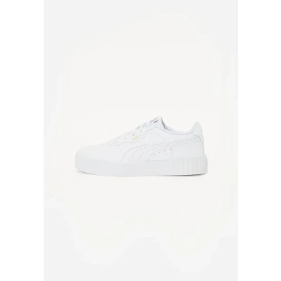 Imagen de Puma Carina Unisex Zapatillas para niños, Talla: 35.5, White/gold Zapatos