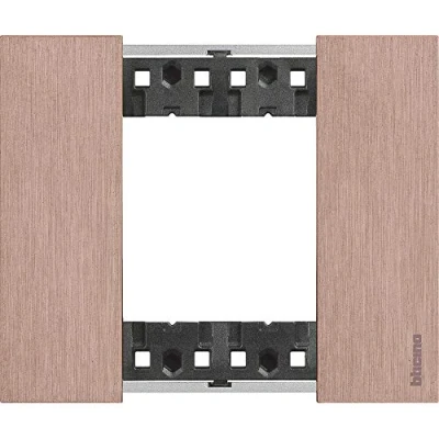 Imagen de Marco embellecedorBticino KA4802ZM Living Now2 modulos Cobre