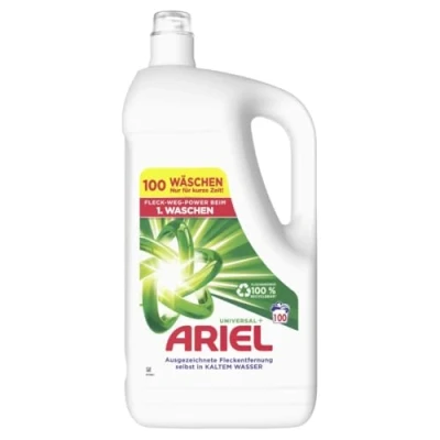Imagen de Ariel Detergente líquido para ropa, 100 lavados universales, potente eliminación de manchas desde 1 lavado