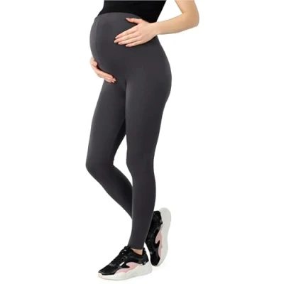 Imagen de Be Mammy Leggins Largos de Bio Algodón Mujer BE20 283 (Grafito, L)