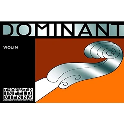 Imagen de Thomastik Cuerdas para violín Dominant alma en nylon, juego 4/4 fuerte con Mi acero entorchado aluminio