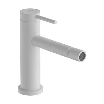 Imagen de hansgrohe Tecturis S, grifo de bidé con vaciador automático, lavabo 100 mm, mezclador monomando bidé, blanco mate