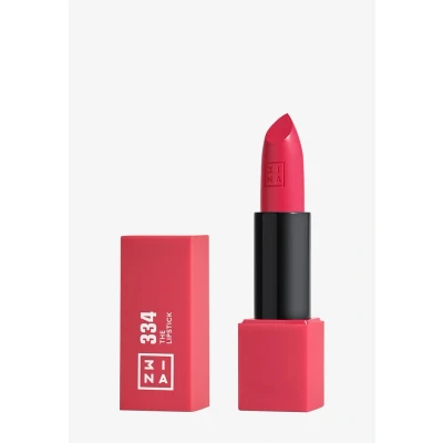 Imagen de 3INA MAKEUP The Lipstick 334 Rosa Vibrante Labial Cremoso Barra de Labios Mate con Vitamina E y Manteca Karité Alta Pigmentación Olor a Vainilla Vegan Cruelty Free