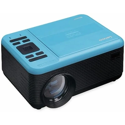 Imagen de Lenco LPJ 500 Proyector Bluetooth (2800 lúmenes, 30.000 horas de vida útil, Full HD, 5.0, 2 entradas HDMI, USB, puerto SD, AV in, VGA, color azul)