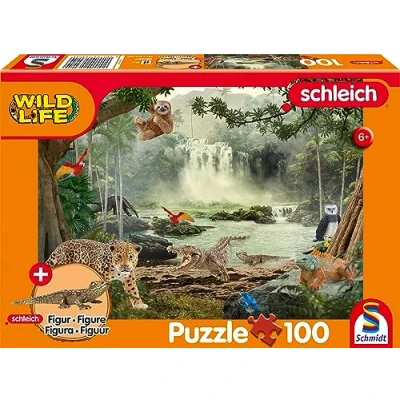 Imagen de Schmidt Spiele 56467 Vida Salvaje, en la Selva Tropical, Rompecabezas Infantil de 100 Piezas