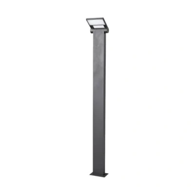 Imagen de LED Lámpara para exterior &#039;Marius&#039; (Moderno) en Negro hecho de Aluminio (1 llama,) Lucande iluminación senderos, baliza, farola