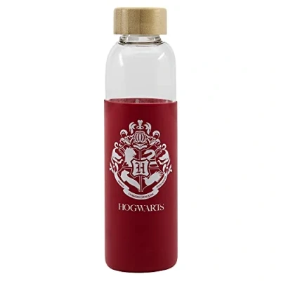 Imagen de Stor8412497003457Vidrio Botella con Silicona Funda, 585 ml Capacidad, Harry Potter