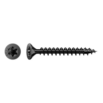 Imagen de Spax Tornillo universal, cabeza avellanada, negro, T STAR Plus, rosca completa (4 x 35 mm, 200 unidades)