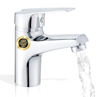 Imagen de UTENSILIFY,Grifo Lavabo,Grifo Baño,Grifos Monomando Lavabo de Laton Cromado,Griferia Baño,Monomando,Lavabo,