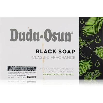 Imagen de Dudu Osun Jabón negro africano 3 unidades (100% puro) Para problemas cutáneos (acné, psoriasis, dermatitis, eccema) de Estados Unidos