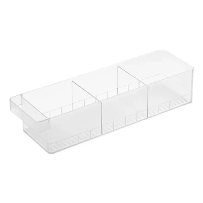 Imagen de YAMAZAKI 5762 TOWER Organizador de nevera con divisores, blanco, Resina PS, minimalista, 11 x 37.5 8.2 cm