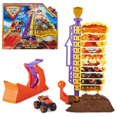Imagen de Monster Jam, Camiones Monstruo de Metal Dragon vs. Sparkle Smash Oficiales, Escala 1:64, Juguetes para niños a Partir 3 años