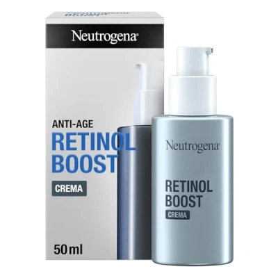 Imagen de Neutrogena Anti Age retinol Boost crema Antiedad (50 ml), hidratante facial con puro y ácido hialurónico, antiarrugas para una piel más joven