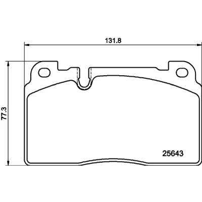 Imagen de HELLA 8DB 355 020 241 Juego de pastillas freno preparado para indicador desgaste AUDI: Q5
