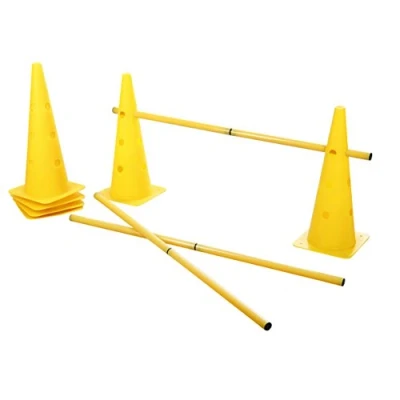 Imagen de Kerbl Agility Cone Three Hurdle Set de 3 Conos, Color Amarillo