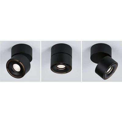 Imagen de Paulmann Spircle foco de techo LED negro mate