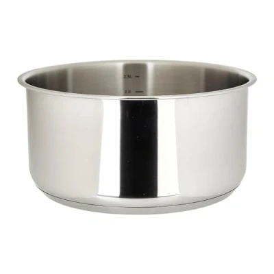 Imagen de Sitram 715014 Cazo extraíble (acero inoxidable, 20 cm, altura de 10 incluye marcas litros, para todo tipo fuego, incluso inducción, se vende sin mango
