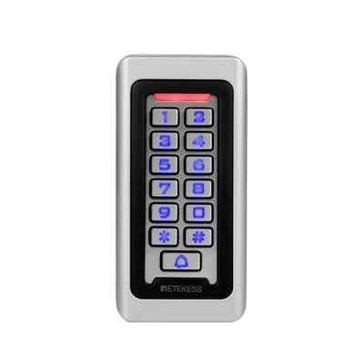 Imagen de Retekess T AC03 Sistema de Control Acceso Puerta, Teclado IP68 Táctil Proximidad para RFID 125KHz Retroiluminación 2000 ID Wigan 26 Garaje Departamento