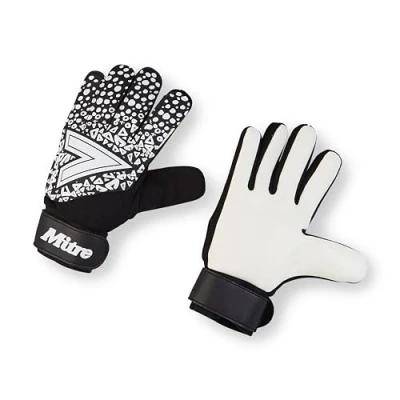 Imagen de Mitre Magnetite Guantes de Portero, listos para el Partido, Comodidad Extra, Talla 7, Negro/Blanco