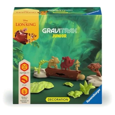 Imagen de Ravensburger Simba, Pumbaa, Timón GraviTrax Junior Extension Disney Lion King 23862 Pista de canicas para niños a Partir 3 años, con Figuras del Rey León Mundial (23862)