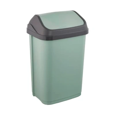 Imagen de keeeper Cubo de basura con Tapa Basculante, 25 l Verde nórdico, gama Swantje