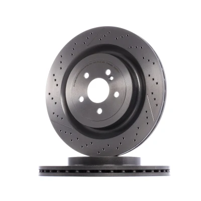 Imagen de BREMBO COATED DISC LINE 09.B879.11 Disco de freno 360 26 5 ventilación interna, ranurado/perforado revestido altamente carbonizado con tornillos