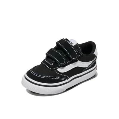 Imagen de Vans Brooklyn, Zapatillas Unisex niños, Ba2 Suede/Canvas Black/White, 24.5 EU