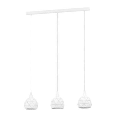 Imagen de Eglo ROCCAFORTE Iluminación de suspensión Montaje flexible Blanco E14 40 W suspensión, flexible, Blanco, Acero, I,