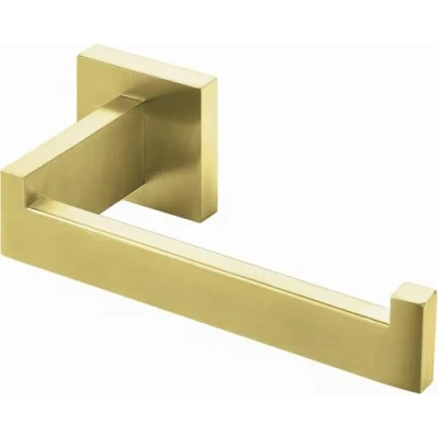 Imagen de HITSLAM Portarrollos Papel Higiénico Baño Latón Cepillado, 304 Acero Inoxidable, Porta Rollos para La Cocina y El Haño, Portarollos de Premium Montaje en Pared 2 Piezas (Cuadrado)
