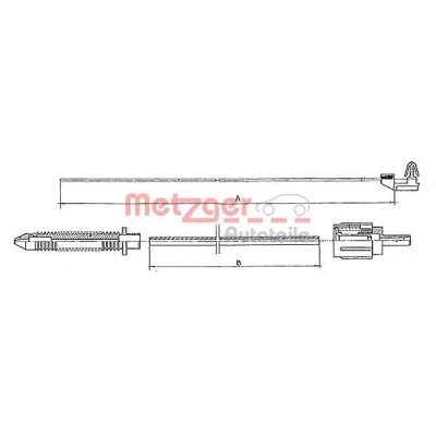 Imagen de METZGER 10.0381 Cable del Acelerador COFLE RENAULT: Super 5 Hatchback, Rapid Furgón