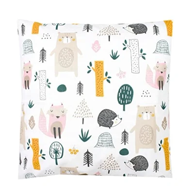 Imagen de TupTam Funda para Cojin con Diseño Decorativo Niños, Bosque Animales, 80 x cm