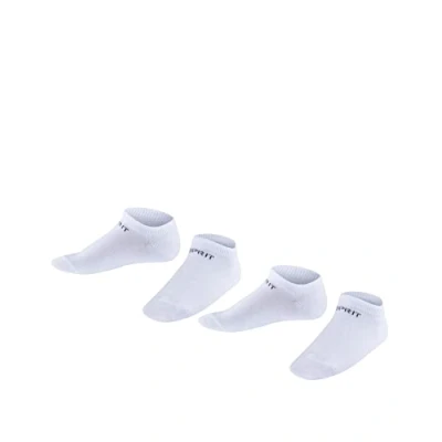 Imagen de ESPRIT Foot Logo 2 Pack K SN algodón corte unicolor pares, Calcetines cortos Unisex niños, Blanco (Off White 2010), 27 30
