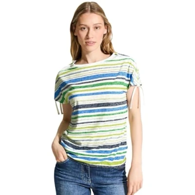 Imagen de CECIL B321627 Camiseta de Rayas, Vanilla White, XXL Mujeres