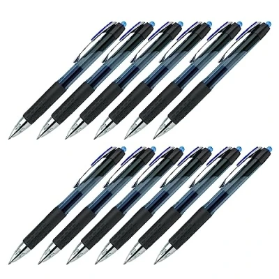 Imagen de Faber Castell uni ball 205059 Signo UMN 207 bolígrafo roller de gel, 0,4 mm, azul, 12 unidades