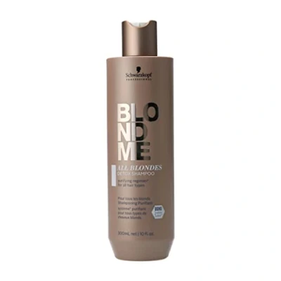 Imagen de Schwarzkopf Blondme Keratin Restore All Blondes Champú Detox 300ML, Único, Estándar
